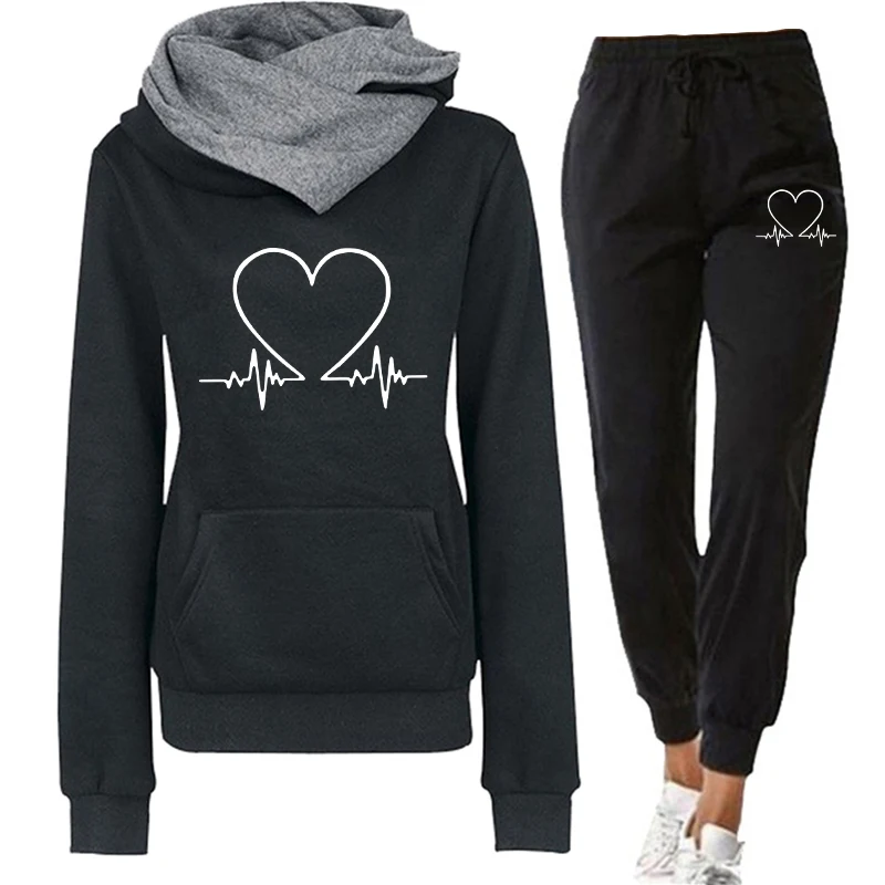 Winter Clothing Patterns - Conjunto de Moletom Feminino de Duas