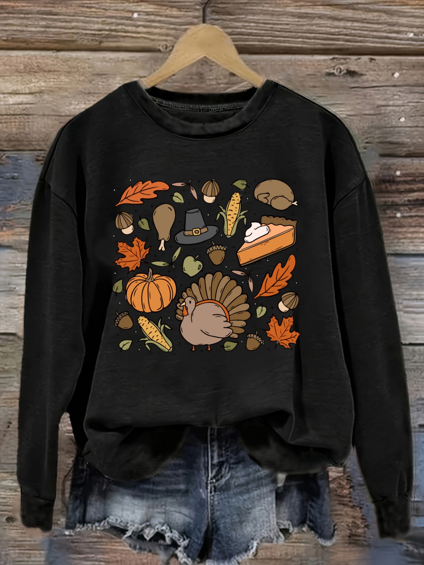 Winter Clothing Patterns - Camiseta feminina casual de manga comprida