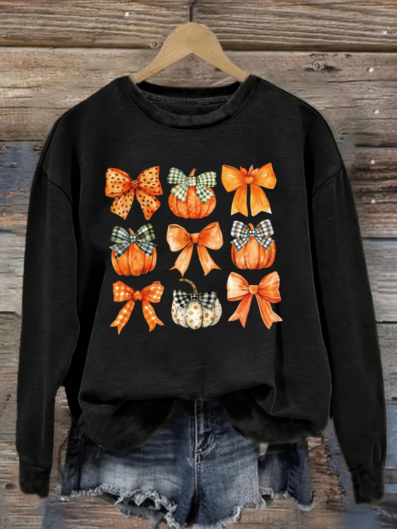 Winter Clothing Patterns - Camiseta Feminina Casual de Manga Longa