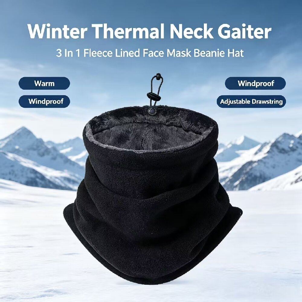 Neck Gaiter Fleece - Máscara Térmica de Inverno para Motocicleta,