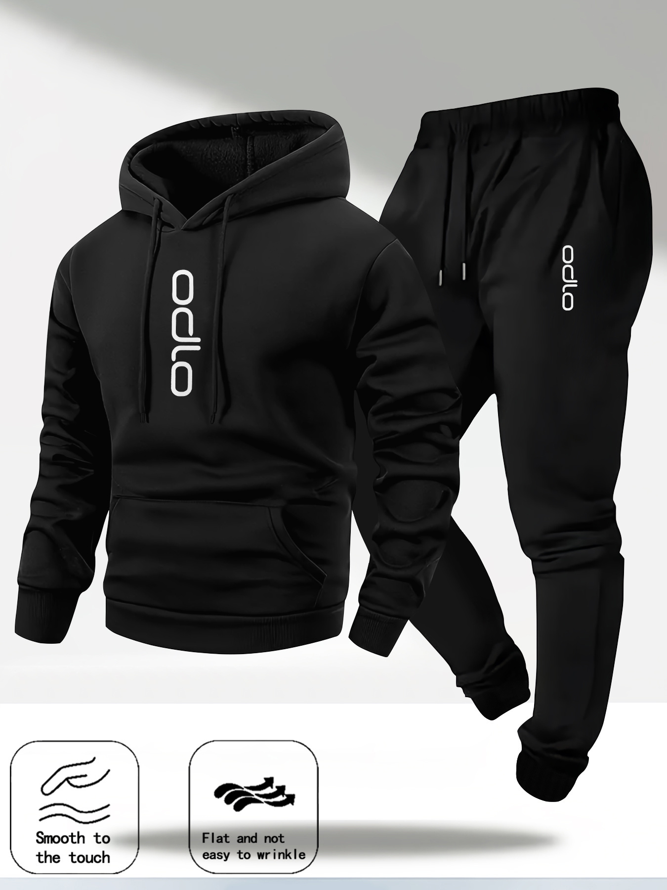Fleece Hoodie Lined - Conjunto de Agasalho Masculino 2026 com
