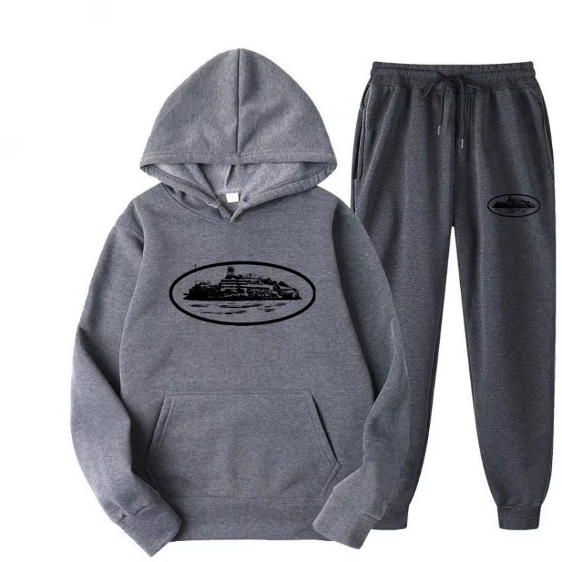 Conjunto de Moletom com Capuz  - Fleece Hoodie Lined avaliação e preço