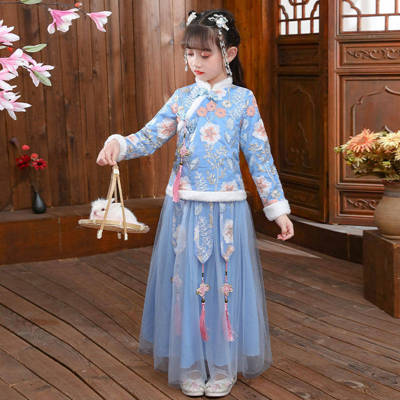 Hanfu menina fantasia antiga,  - Winter Clothing For Baby Girl avaliação e preço