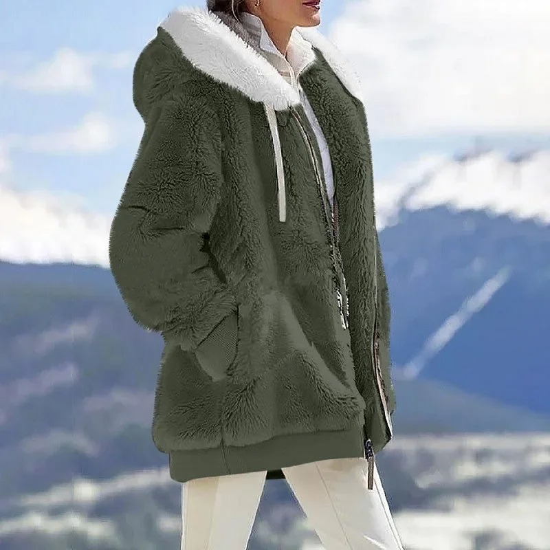 2025 inverno quente jaquetas f - Fleece Hoodie Lined avaliação e preço