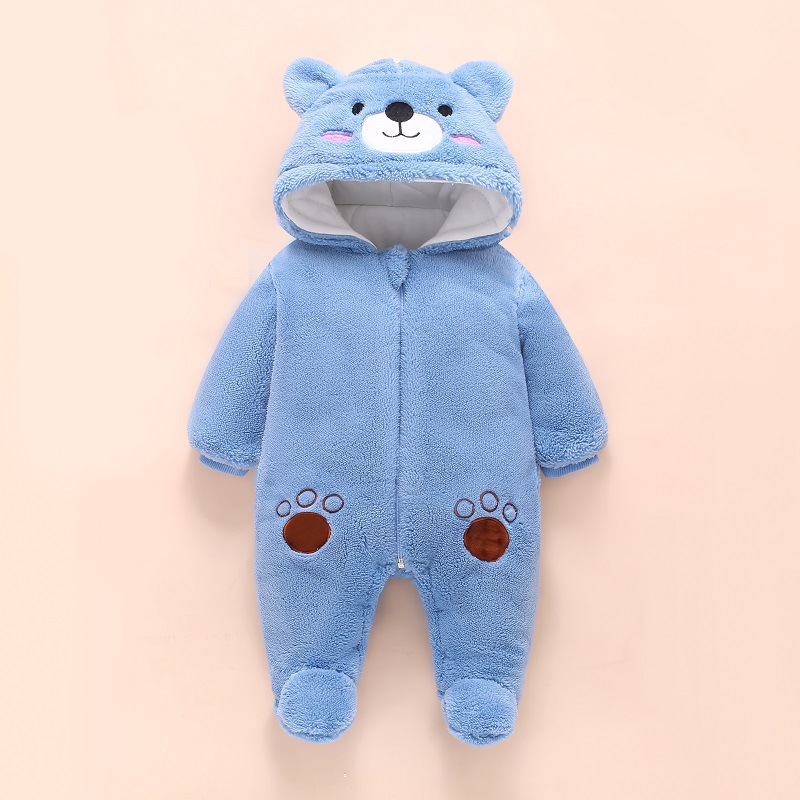 Macacão de urso bonito para be - Winter Clothing For 1 Year Old Girl avaliação e preço