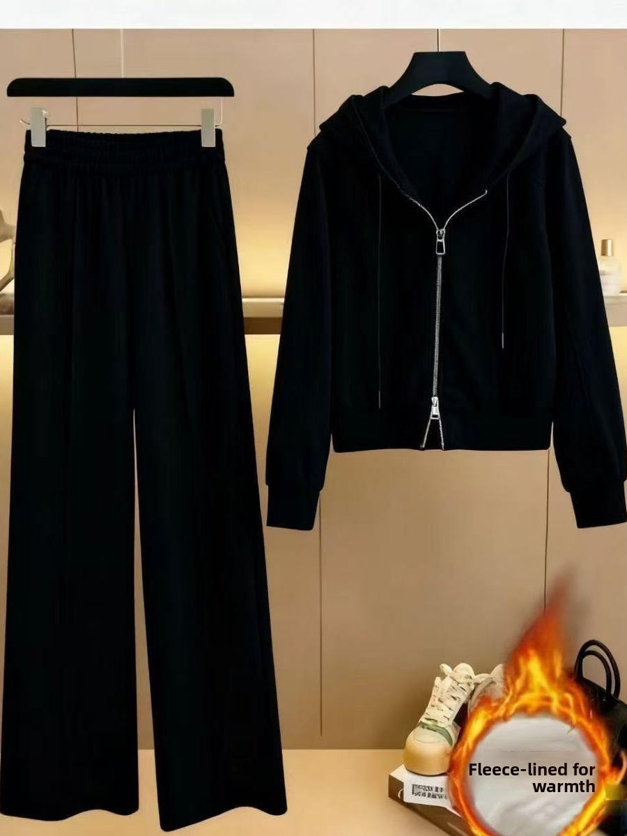 Conjunto Feminino de Inverno c - Fleece Hoodie Lined avaliação e preço