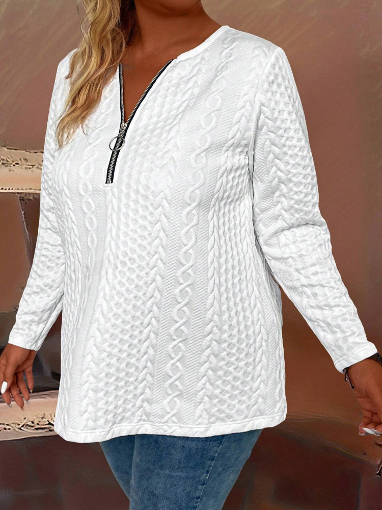 Camiseta de meia zíper feminin - Winter Clothing Trends avaliação e preço