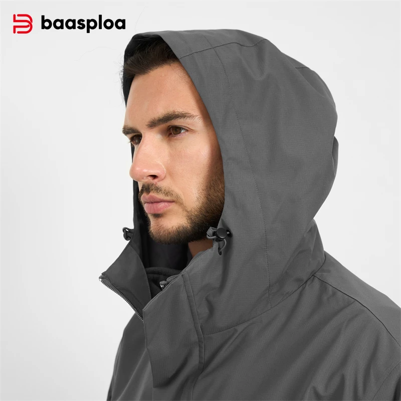 Baasploa nova jaqueta masculin - Fleece Hoodie Lined avaliação e preço