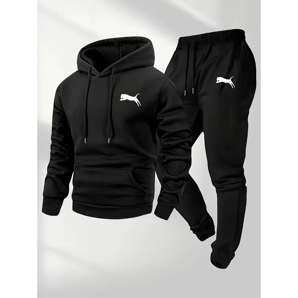 Conjunto Masculino de Moletom  - Fleece Hoodie Lined avaliação e preço
