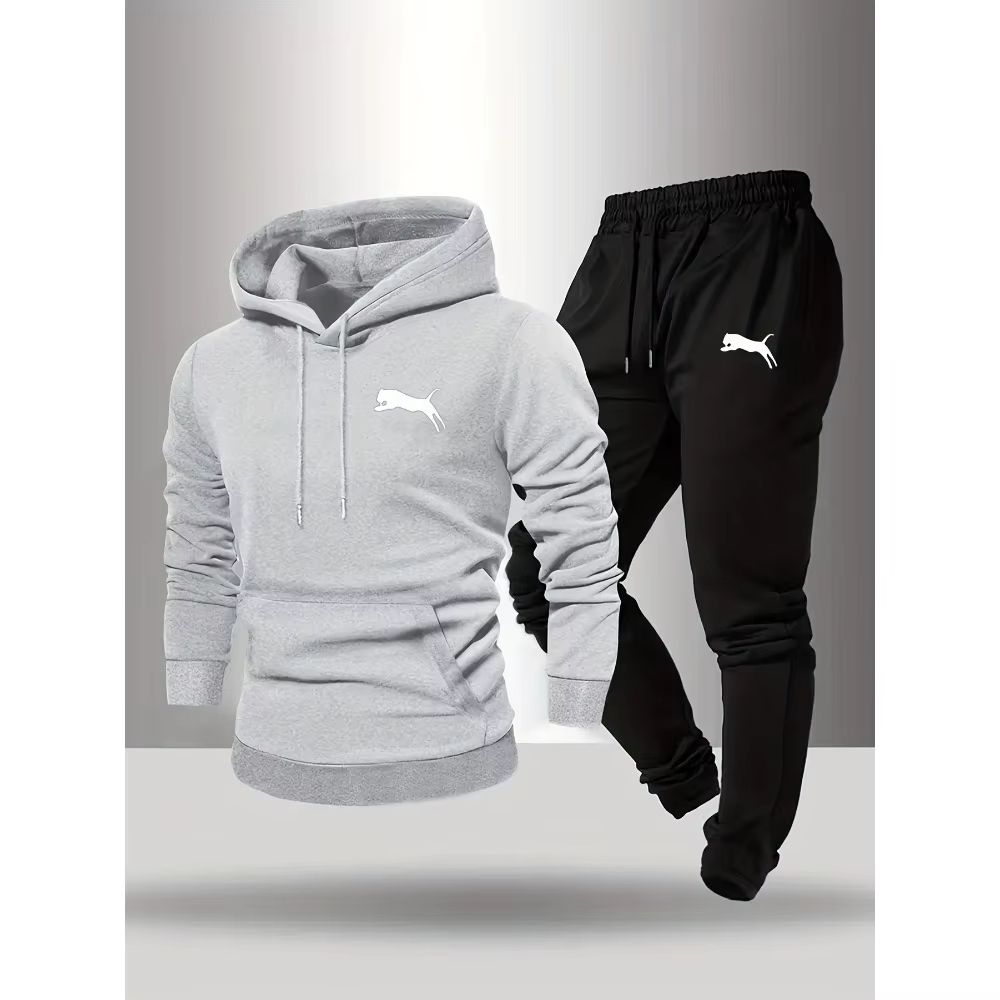 Conjunto Masculino de Moletom  - Fleece Hoodie Lined avaliação e preço