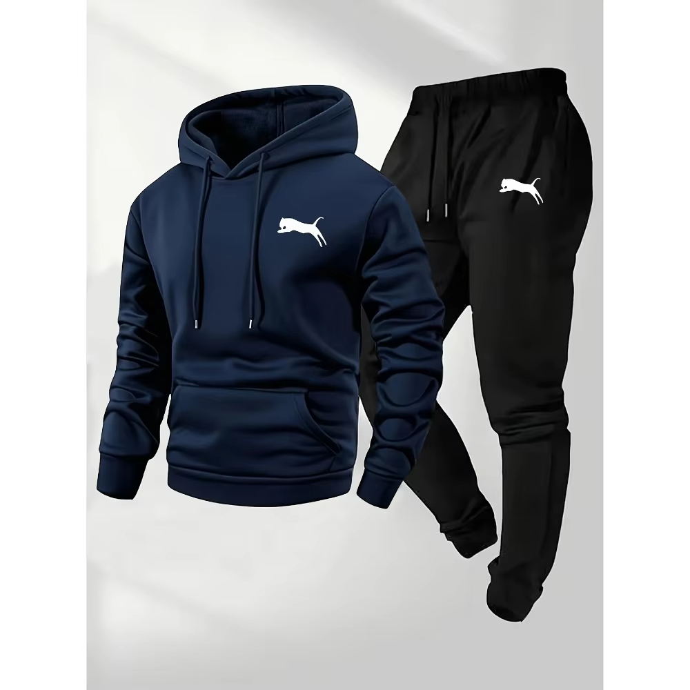 Conjunto Masculino de Moletom  - Fleece Hoodie Lined avaliação e preço