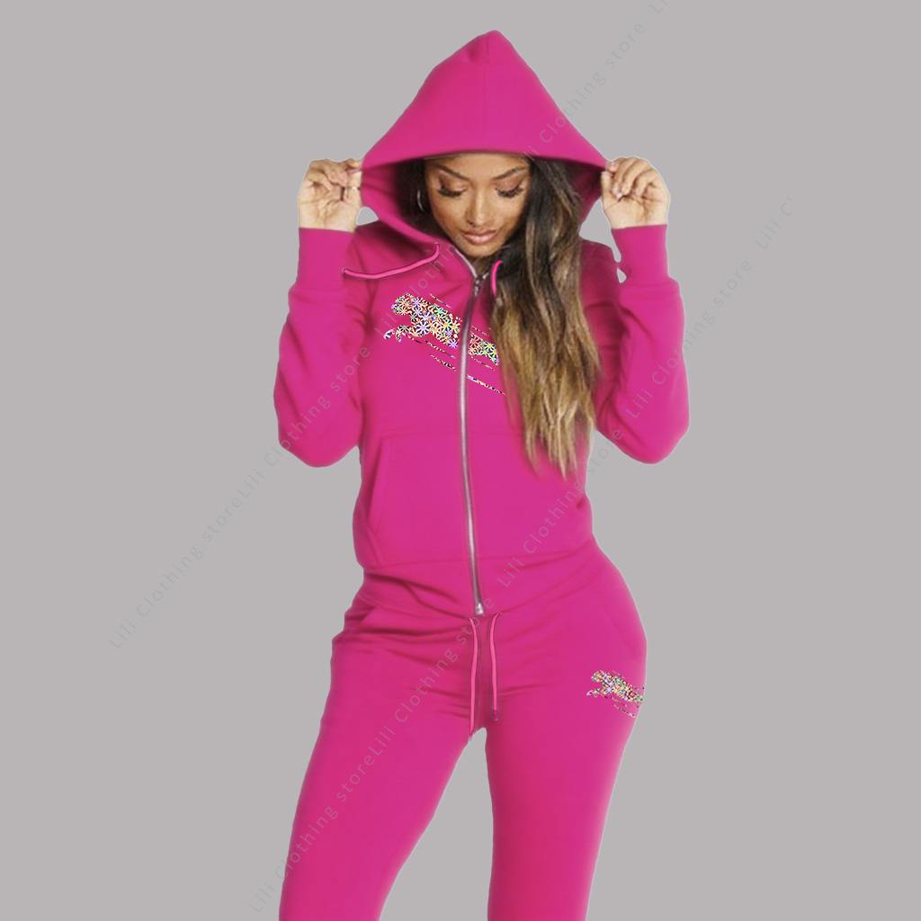 Terno de trilha feminino estét - Fleece Hoodie Lined avaliação e preço